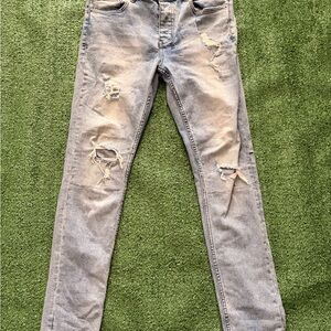Distressed Gray Ksubi Jeans